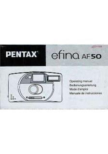 Pentax Efina AF 50 manual. Camera Instructions.